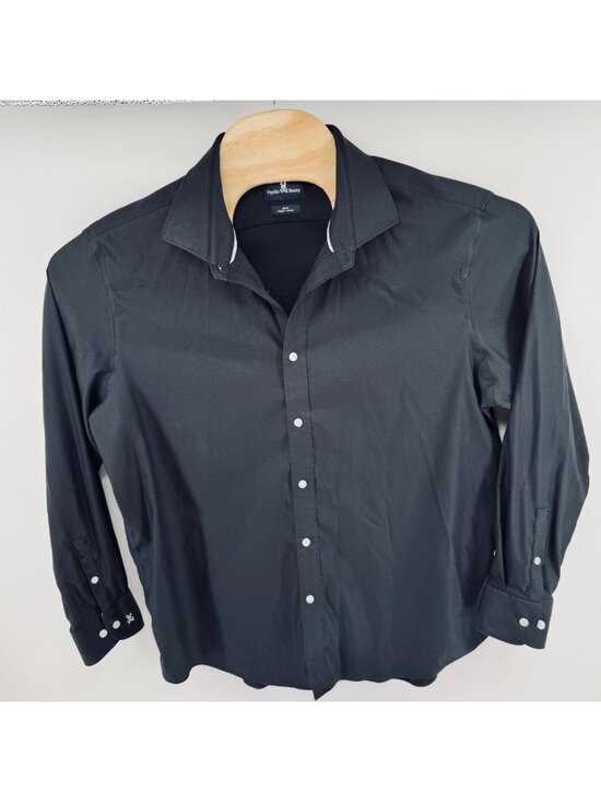 Psycho Bunny Other - Men's Psycho Bunny Shirt Slim Fit Non Iron Black Preppy Business 17.5-34/35 XL